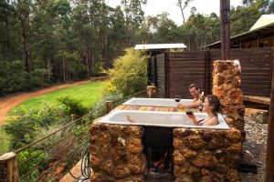 Nannup Bush Retreat - The originals hot baths, perfects to enjoy a glass of wine looking at the bush